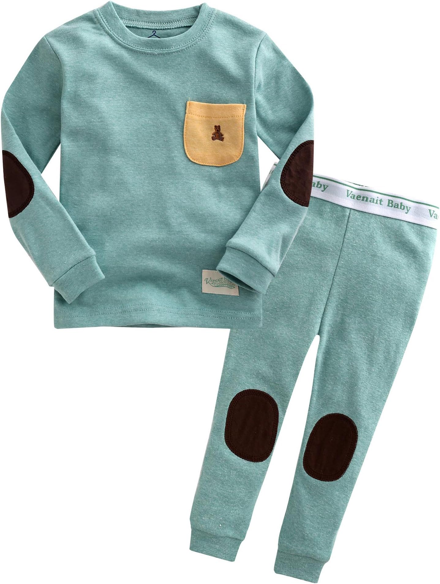 VAENAIT BABY 12M-7T Kids Little Boys Girls Unisex Toddler Colorful Stripe/Simple Sleepwear Pajama 2pcs Set