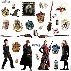 HARRY POTTER 30 BiG Wall Stickers RON HERMOINE New Room Decor Bedroom Decals