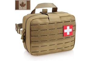 LIVANS Tactical Molle Medical Pouch of Upgraded Size, Large Capacity IFAK EMT First Aid Pouch With Detachable Quick Release, 