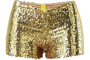 Metallic High Waisted Booty Shorts Women's Shiny Cheeky Dance Festival Rave Bottoms