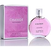 Change Eau De Parfum for Women - Spicy pink pepper on Top Pairing Floral Heart Notes of Jasmine & Iris - Suitable for Casual Wear - Mild & Paraben Free - Elegant 100ml Bottle Packaged in a Box