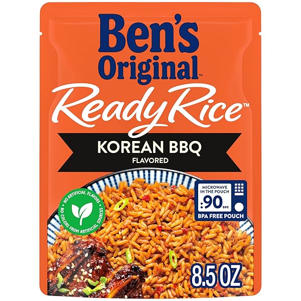 BEN’S ORIGINAL READY RICE KOREAN BBQ FLAVORED RICE, EASY DINNER SIDE, 8.5 OZ POUCH