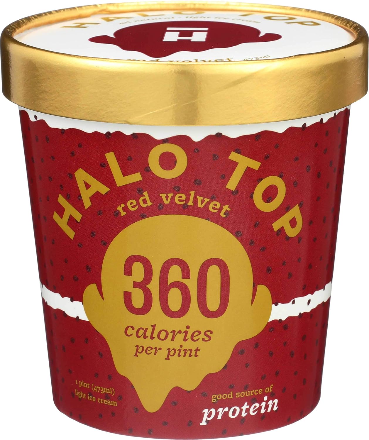 Halo Top Red Velvet Light Ice Cream, 16 