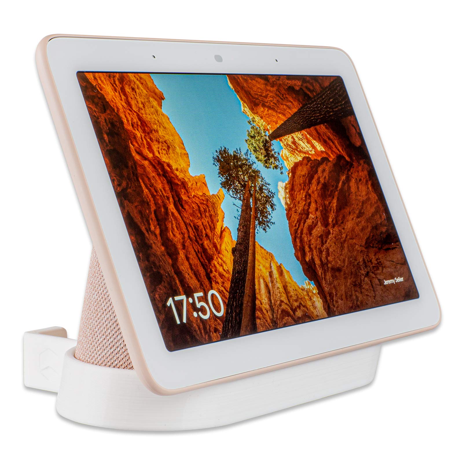 P3D-Lab Wall Mount for Google Nest Hub 1st Gen, White Nest Hub Wall Bracket - 3 Years Warranty - Made in UK