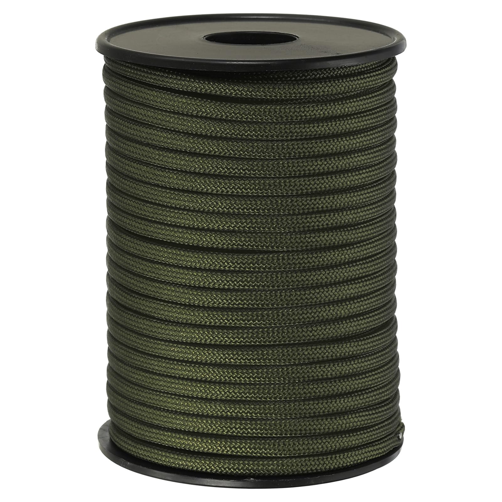 PATIKIL 100FT 550 Paracord, 9 Strand Parachutes Cord Spool 4mm Survival Strong Rope String for Camping Hiking Fishing, Army Green