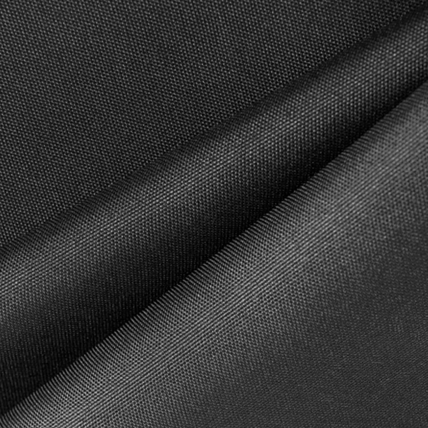 Waterproof Canvas Fabric by The Yard – 58" 600D Polyester Cordura Fabric – Upholstery Fabric for Indoor Outdoor Chair(Black, 1 Yard (58"x 36")