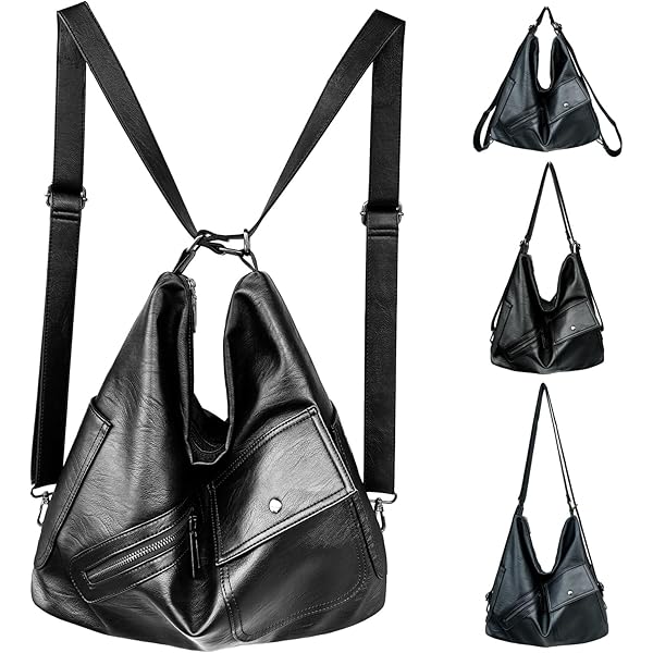 Amazon.com: HOBO Womens Emily Convertible Backpack Black One  display picture 2