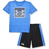 Under Armour boys Boys' Short Sleeve Tee and Short Set, Lightweight and Breathable