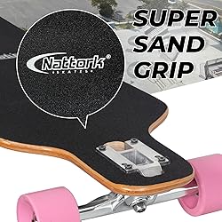 Nattork 42 Inch Cruiser Longboard Skateboard