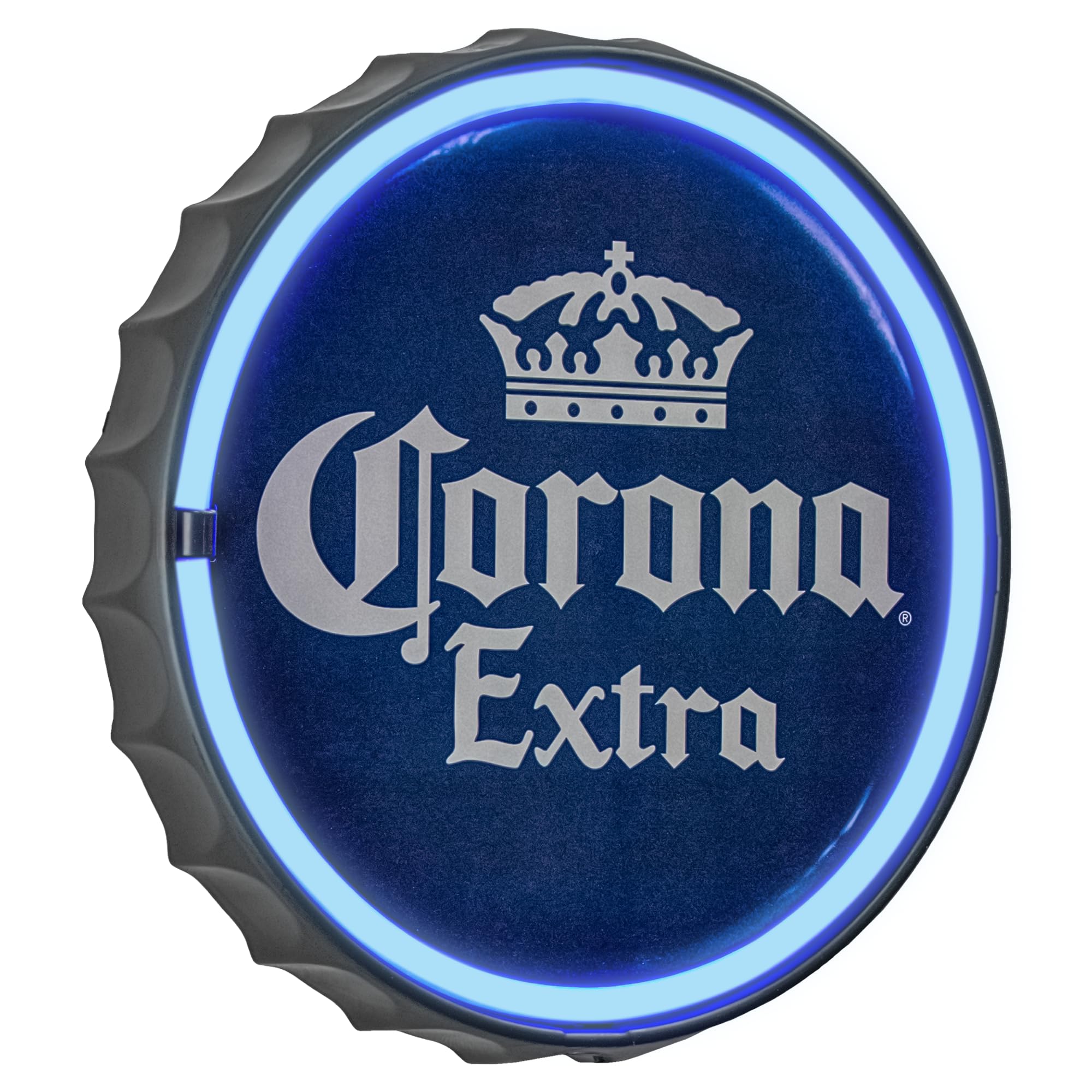 American Art Decor Corona Extra LED Neon Light Sign Wall Decor – Corona Beer Bottle Cap LED Neon Sign for Man Cave, Bar, Garage, Game Room – USB Powered (12.5”)