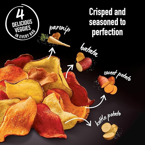 TERRA VEGETABLE CHIPS, MEDITERRANEAN GARLIC & HERBS VEGETABLE CHIPS, 6.8 OZ