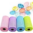 Halloween Mesh Ribbon Deco Metallic Fall Mesh Metallic Foil