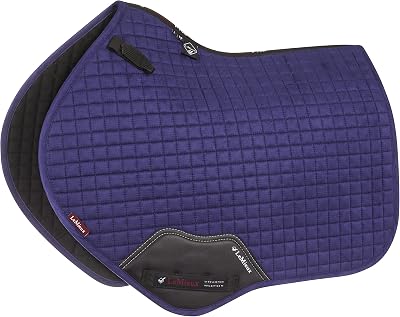 LeMieux Close Contact Suede Square Saddle Pad Ink Blue Small/Medium