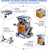 SIMPIM 13-in-1 Solar Power Robots STEM Kit Blue Educational Toy view 3