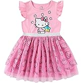 Hello Kitty Sanrio Girls Tulle Dress for Toddlers and Big Kids