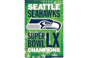 NFL Seattle Seahawks - Super Bowl LX Team Logo Wall Poster, 22.4L" x 14.7W", Premium Unframed Version