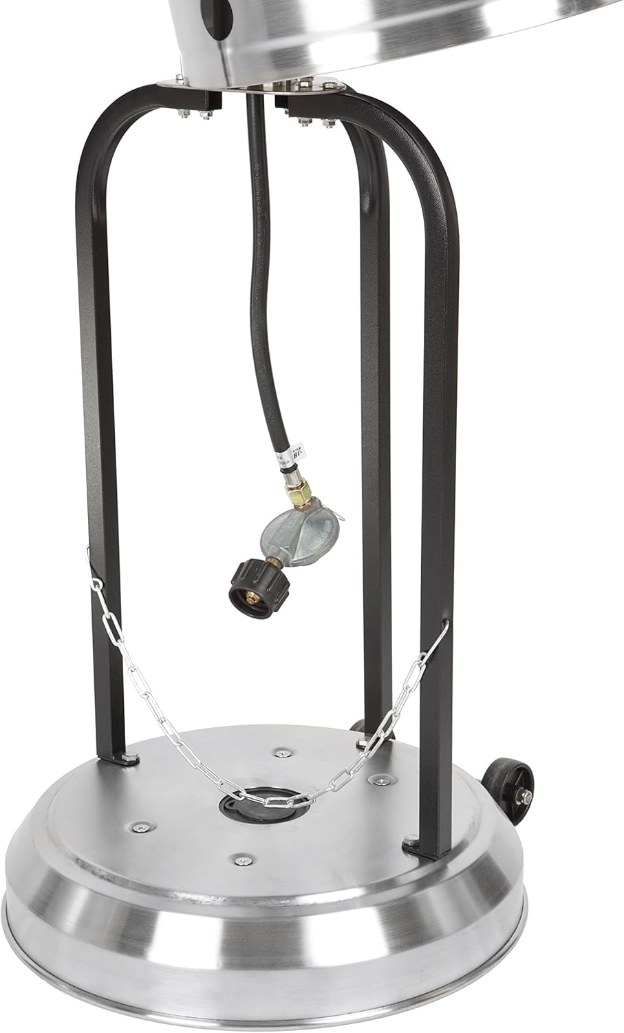  Basics Outdoor Patio Heater with Wheels, Propane 46, 000 BTU, Commercial & Residential - Stainless Steel : Garden & Outdoor