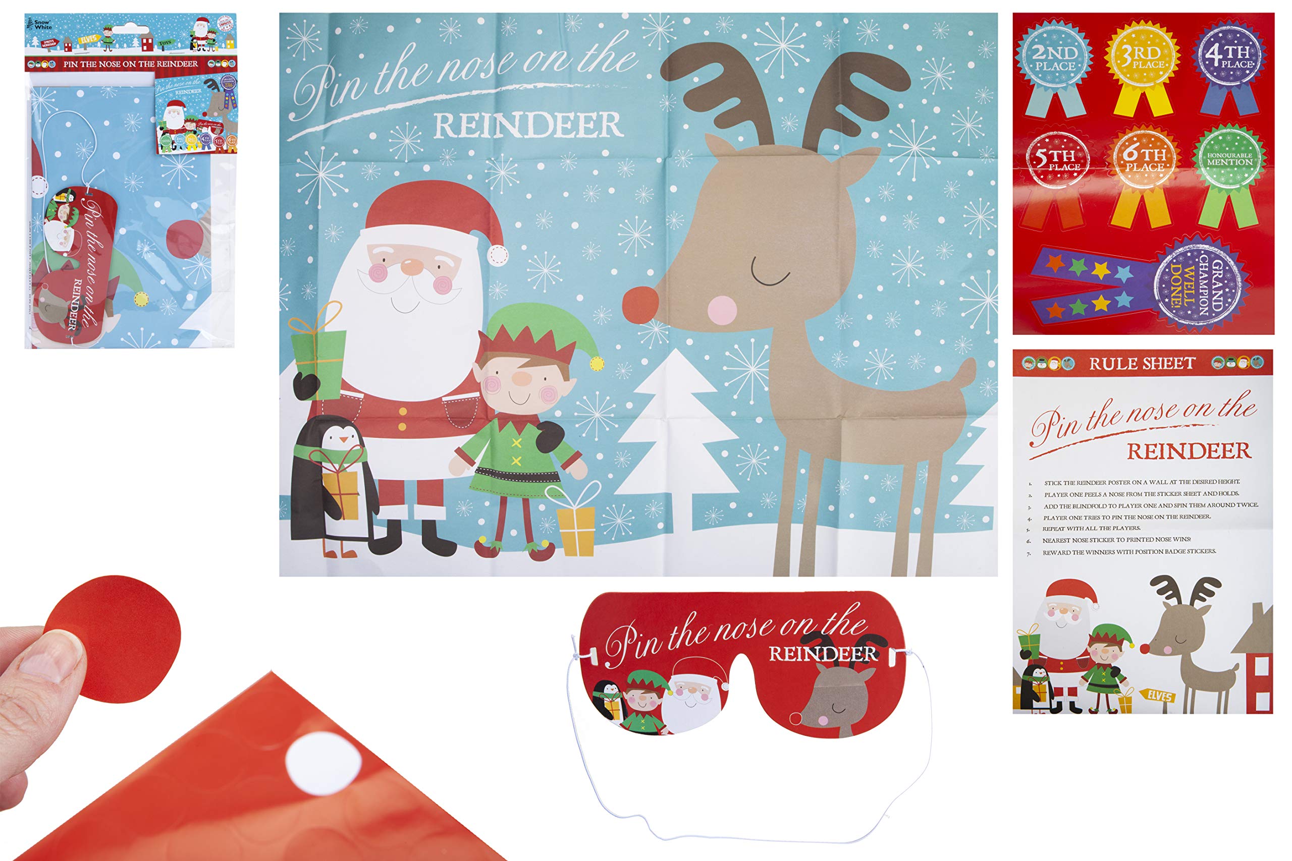 Pin The Nose On The Reindeer - Festive games