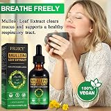 zoxpm Mullein Drops for Lungs 60ML Mullein Leaf Extract 30:1 2800MG view 8