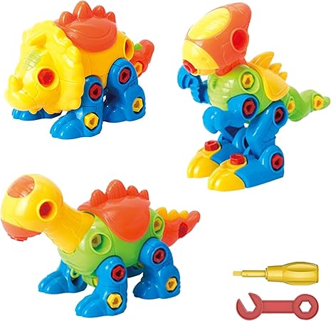 Amazon 恐竜 分解玩具 子供用 ステムおもちゃ 組み立てセット 道具付き 恐竜 教育 組み立てブロックキット Diy 組み立て おもちゃ 男の子 女の子 幼児 最高のおもちゃ ギフト 3歳 4歳 5歳 おもちゃ おもちゃ