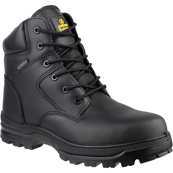 Amblers Safety Unisex FS112 Safety Boot - Black, UK 9 / EU 43, Steel Toe Cap, Oil-Resistant Sole