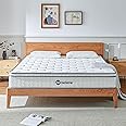 Selene Bedding Full Size Mattress, 10 Inch Mattress Full with Pocket Spring and Memory Foam for Pressure Relief, Motion Isolation, Edge Support, Medium Firm Mattress in a Box, CertiPUR-US, White