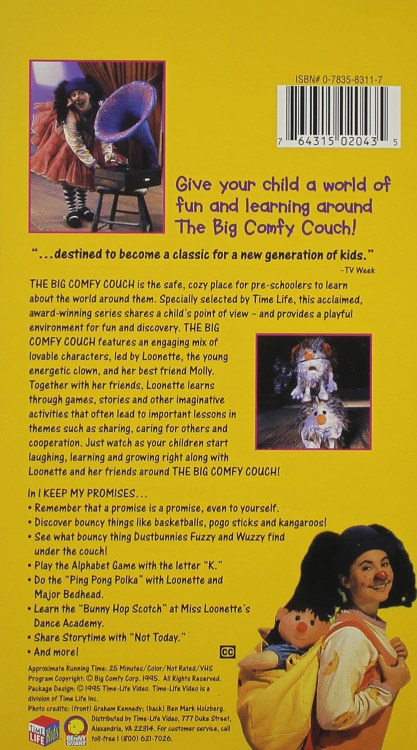 Amazon Com The Big Comfy Couch I Keep My Promises Vhs Alyson