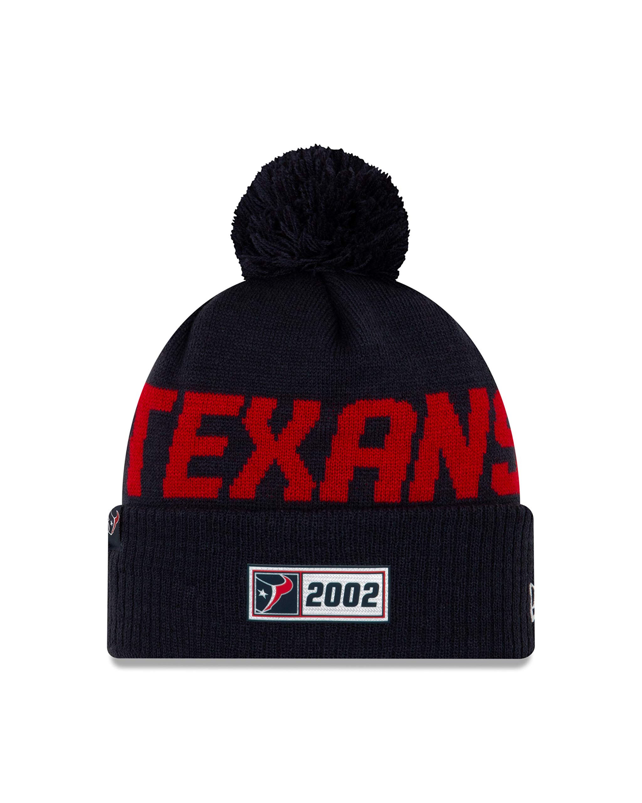 New Era Houston Texans Official Nfl Sideline Road Cold Weather Beanies Men's Beanies - Navy, One Size