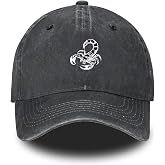 Embroidered Baseball Cap Adjustable Vintage Washed Distressed Denim Baseball Hat for Women Men