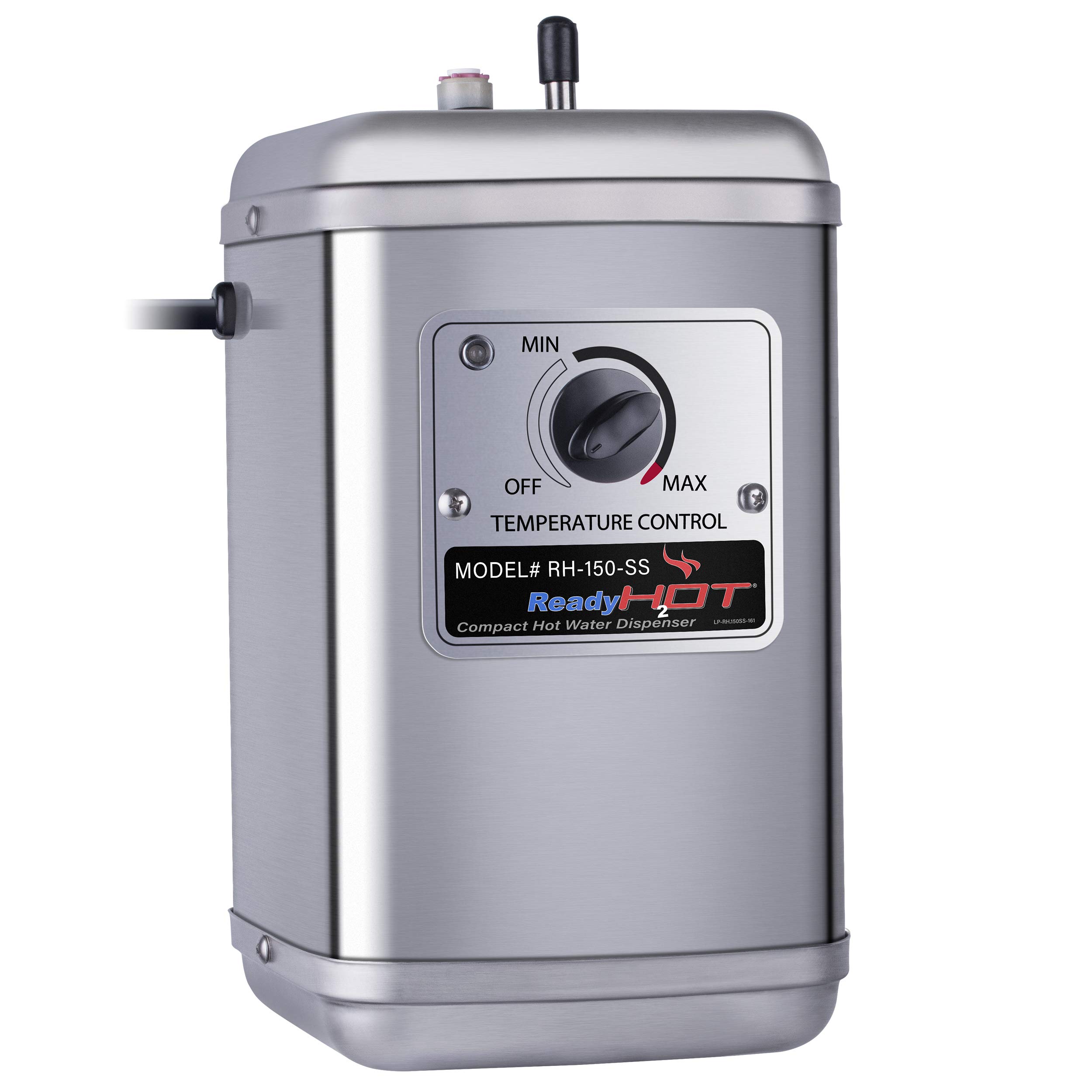 Photo 1 of Ready Hot Compact Instant Hot Water Dispenser, Wall Mounted, Adjustable Temperature Control, Stainless Steel Tank, 40-RH-150-SS