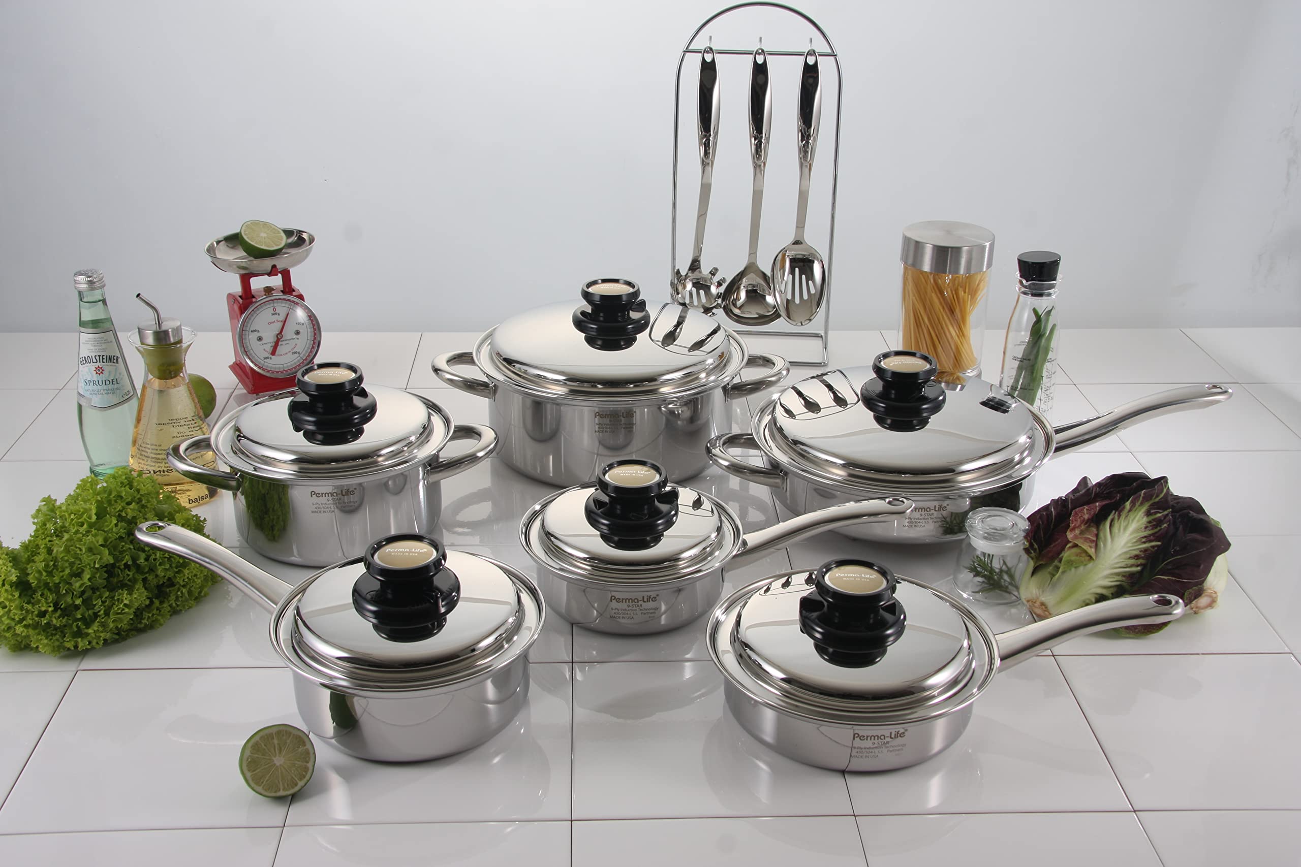 PermaLife PREMIUM 9layer cookware, premium cookware fabricated by Regal Ware USA, 1QT, 2QT