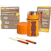 UCO Stormproof, Waterproof &amp; Windproof Match Kit with 4 Packs of Refill Matches