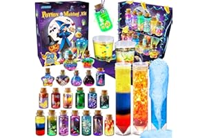 JOPSHEEN Potions Kit for Kids, 20 Magic Mix Witch Potion Bottles, Make 20 Magic Potions, KHPK-03