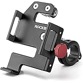 ROCKBROS Bike Phone Holder, Aluminum Bike Phone Mount Holder,Handlebar Mounted Cell Phone Holder Universal Bicycle Phone Mount for 4.7-7.1 Inch Phones