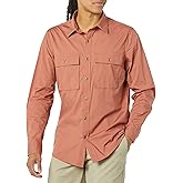 Amazon Essentials Men's Standard-Fit Long-Sleeve Two-Pocket Utility Shirt (Previously Goodthreads)