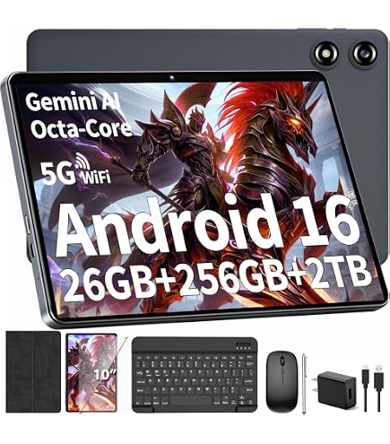 Amazon.com : 2026 Gemini AI Android 16 Tablet, 10 inch Tablet with