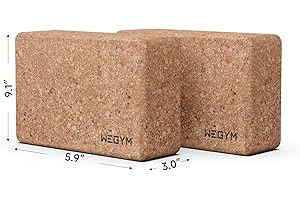 WeGym Yoga blocks with Anti-Slip, Comfortable Grip, Sturdy Sides for Secure Workouts at Home, for Yoga, and Pilate Training