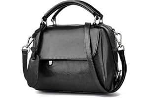 FOXLOVER Small Leather Crossbody Bags for Women Lady Shoulder Bag Top Handle Mini Handbag and Purse