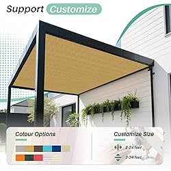 SunnyRoyal 17'x35' Sun Shade Sail Straight Edge