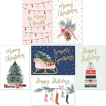 Amazon.com : Christmas Cards Set - 24 