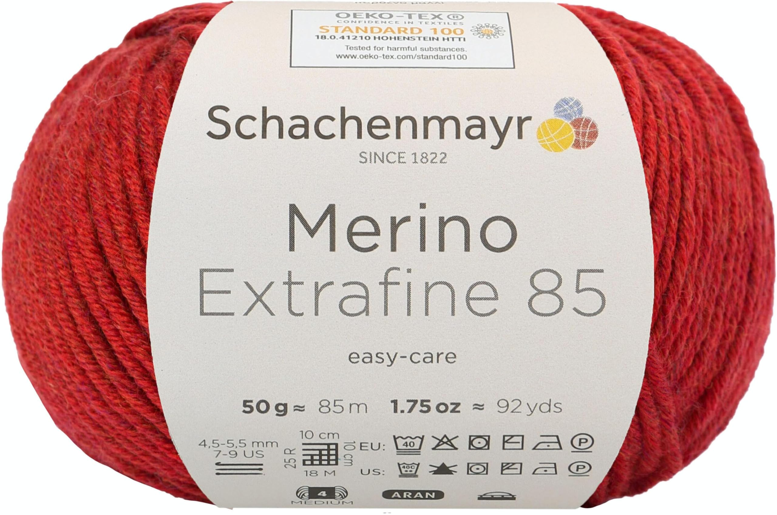 Schachenmayr merino extrafine, 85 9807554, hand knitting yarn, wool, Passion, 33 x 20 x 9 cm