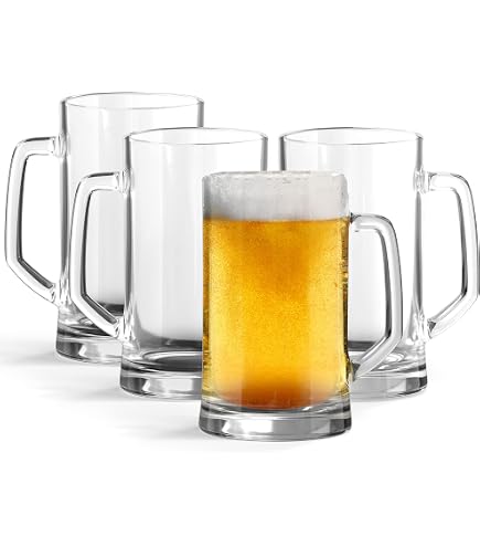 Amazon.com | Libbey 12-oz Glass Beer Steins (Pack of 12): Beer Mugs & Steins