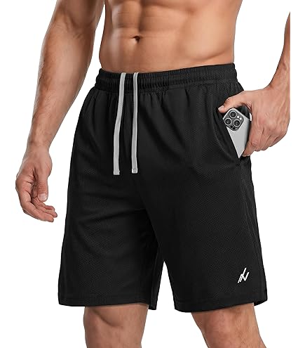 Men's Loose Split Running Workout Short Casual with Side Slit