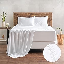 Chanasya Premium Soft White Twin Bed Sheets Set