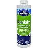 BioGuard Banish Pool Algae Preventative, 1 Quart, Single Pack | Fast-Acting, Non-Foaming, Keeps Water Clear, Provides Effective Control of Algae Growth