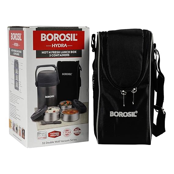 borosil hydra hot & fresh lunch box