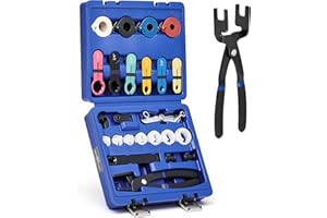 Orion Motor Tech 26pc Master Quick Disconnect Tool Kit, Fuel Line Disconnect Tool Set with Fuel and AC Disconnect Pliers, Fue