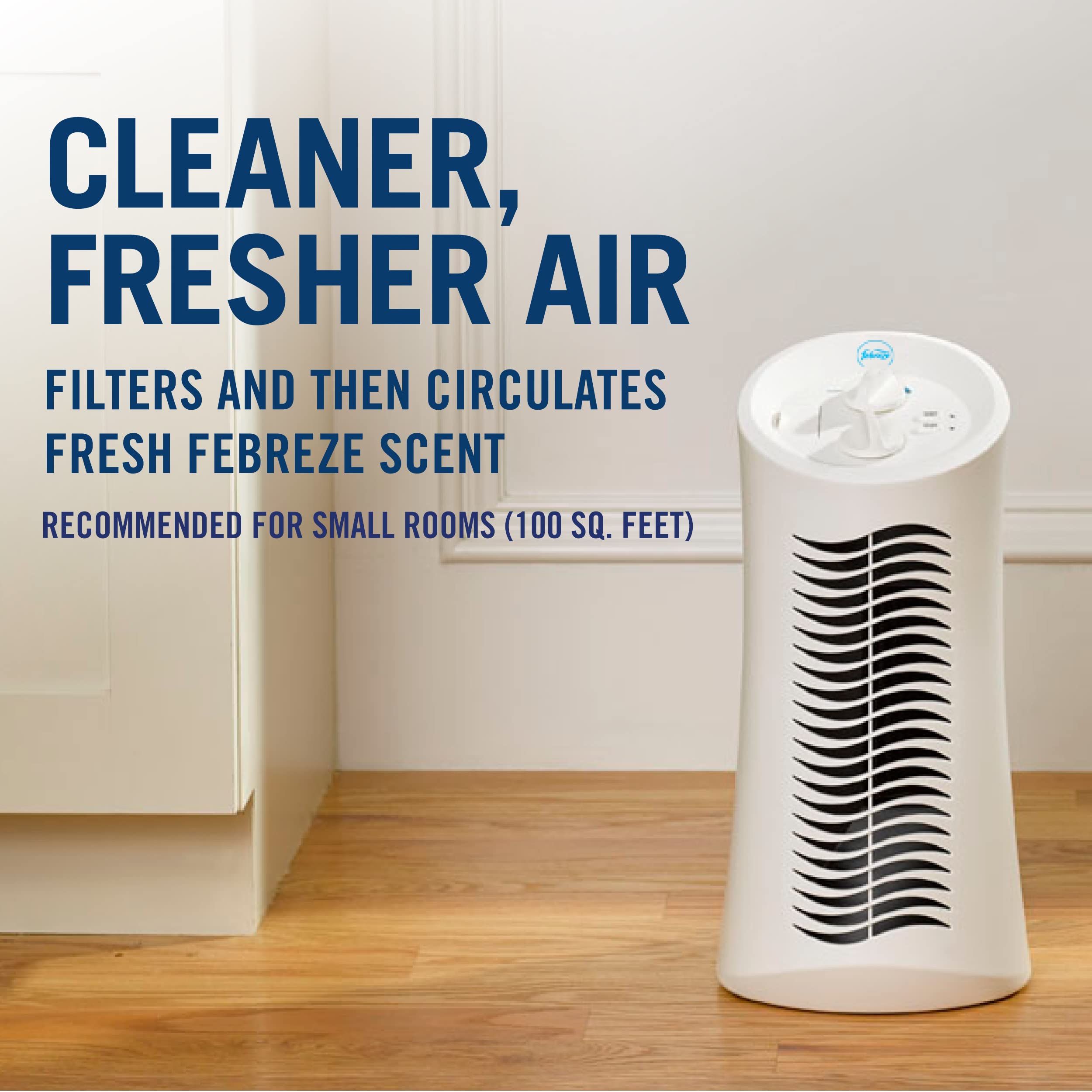Febreze HEPA-Type Mini Tower Air Purifier, Small Room, FHT180W