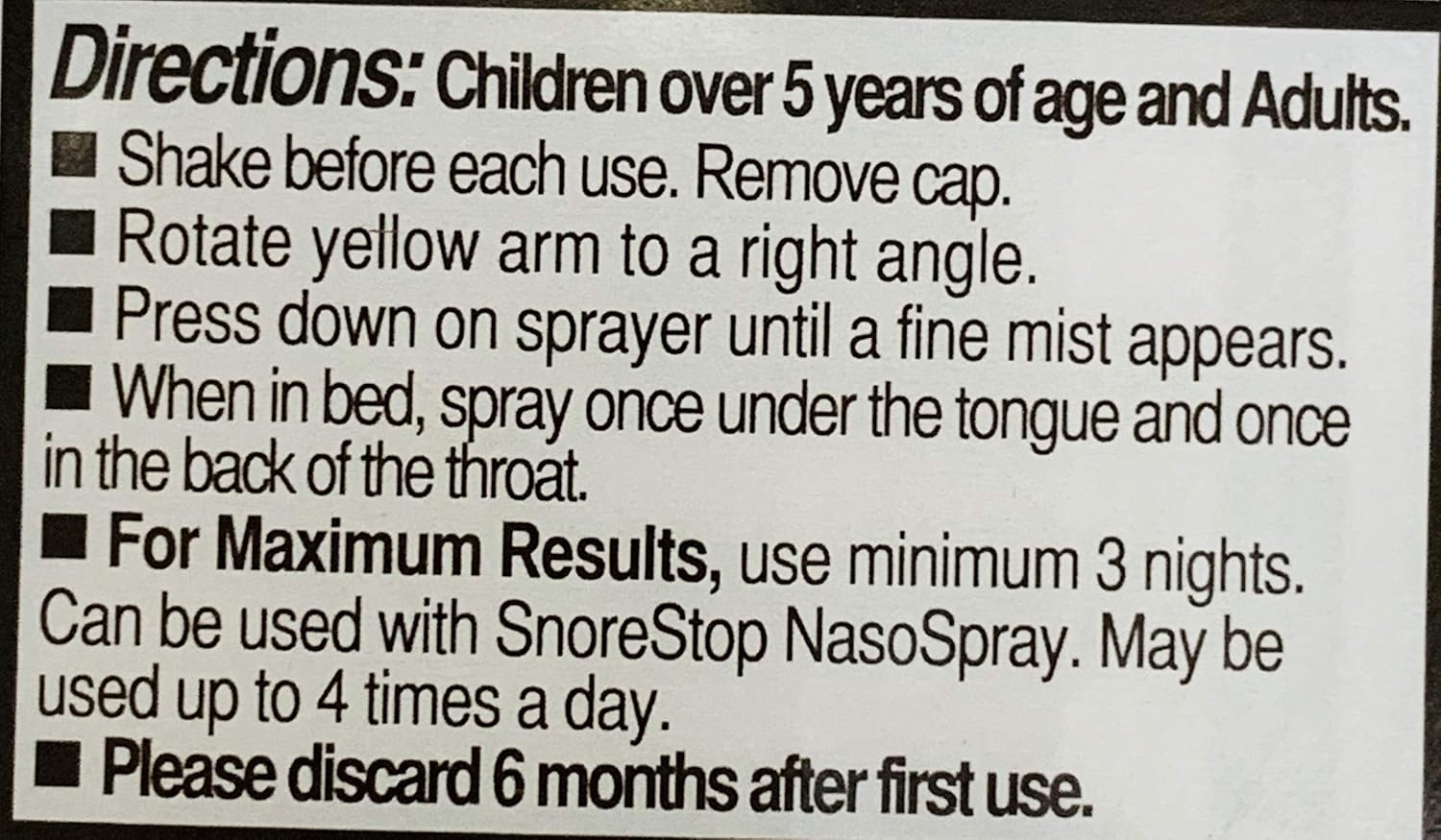 snore stop Extinguisher 120 Throat Snoring Spray Anti-Snoring Snore Stopper: Health & Personal Care
