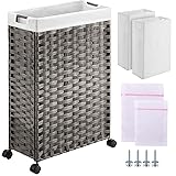 Greenstell Laundry Hamper with Wheels, 11.9 Gallon